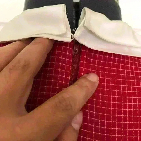 Vtg Retro 80s Mammina Tokyo Chiffon Dress Plaid Re - Picture 9 of 11